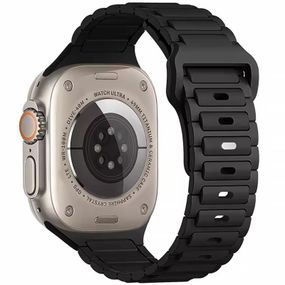 Силіконовий ремінець Defense для Apple Watch 38/40/41/42mm(ser.10) (140-190mm) Black