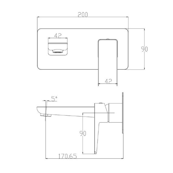 Змішувач для раковини Omnires Parma black mat (PM7415BL) | Зображення 1