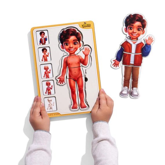 Деревянный пазл-вкладыш "Анатомия человека - мальчик-2" (ПСД261) PSD261 строение тела | Зображення 3