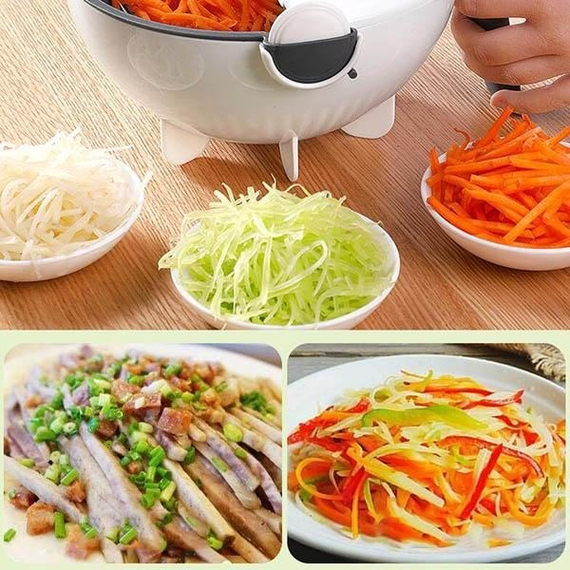 Овочерізка, мультислайсер, тертка basket vegetable cuter | Зображення 7