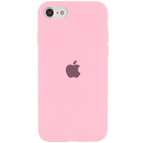 Чохол Silicone Case Full Protective (AA) для Apple iPhone SE (2020) Рожевий/Light pink