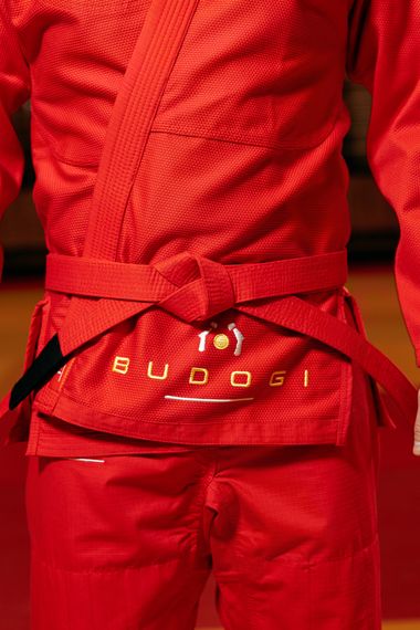 Червоне кімоно для хлопців/чоловіків, грепплінг, TM BUDOGI, зріст 160 см, щільність 450 гр/м.кв. | Зображення 2