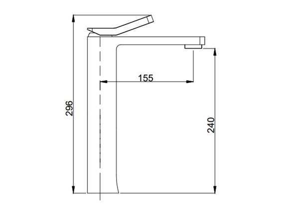 Змішувач для умивальника ASIGNATURA Unique чорний 85521602 | Зображення 2