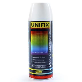 Емаль універсальна акрилова RAL9003 білий мат 400 мл UNIFIX 951041