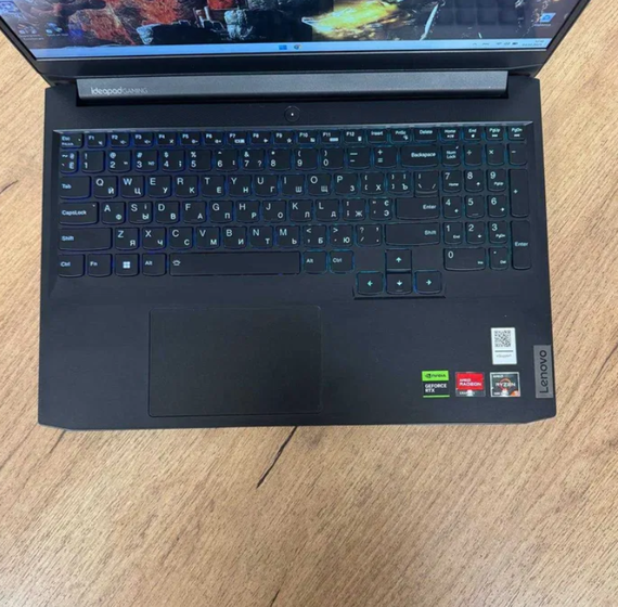 Ноутбук Lenovo IdeaPad Gaming 15ACH6 Ryzen 5 5500H 16Gb SSD 512Gb RTX 2050 Б/В | Зображення 3