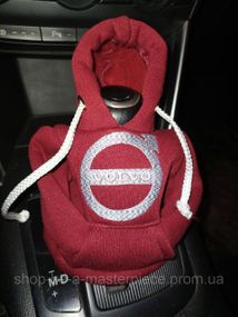 Чехол кофта Худи аксессуар на КПП Car Hoodie Volvo Вольво бордовый подарок автомобилисту 10070