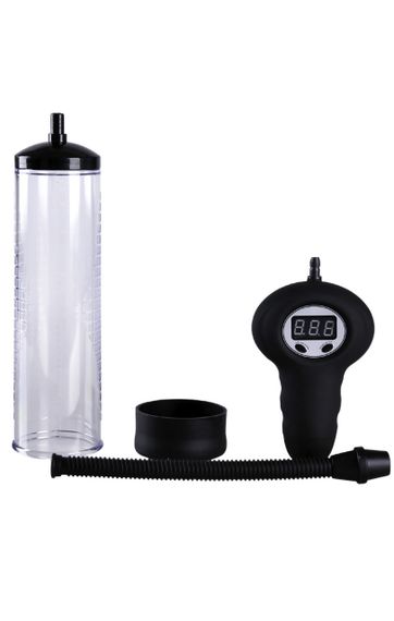 Автоматична помпа з цифровим манометром Penis Pump Men Digital прозорий Sex Aura | Зображення 1