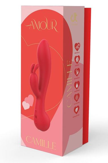 Вібратор кролик Dream Toys Amour Camille, червоний Sex Aura | Зображення 3