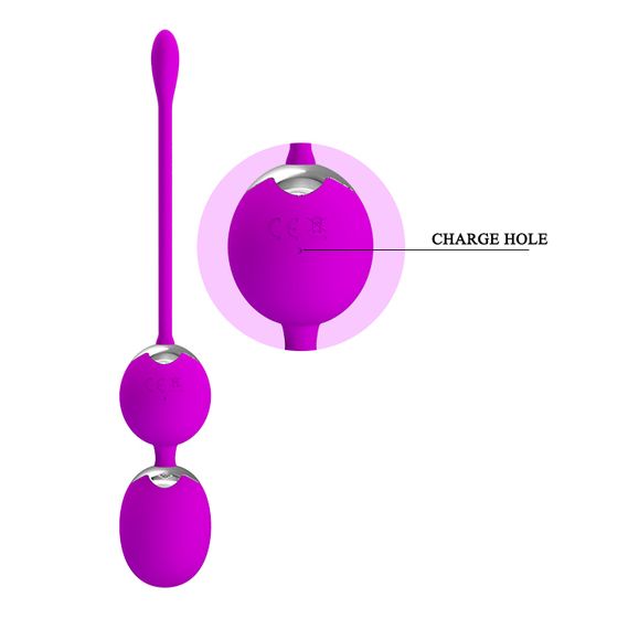 Вагінальні віброкульки - Pretty Love Willie Vibrating Kegel Balls Purple | Зображення 7