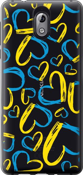 Чехол на Nokia 3.1 Сердца UA "5292u-1530-17620"