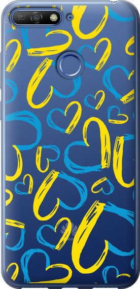 Чехол на Huawei Honor 7C Сердца UA "5292u-1411-17620"