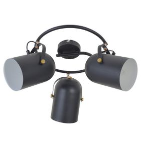 Светильник потолочный спот поворотный HTL-209/3G E27 BK