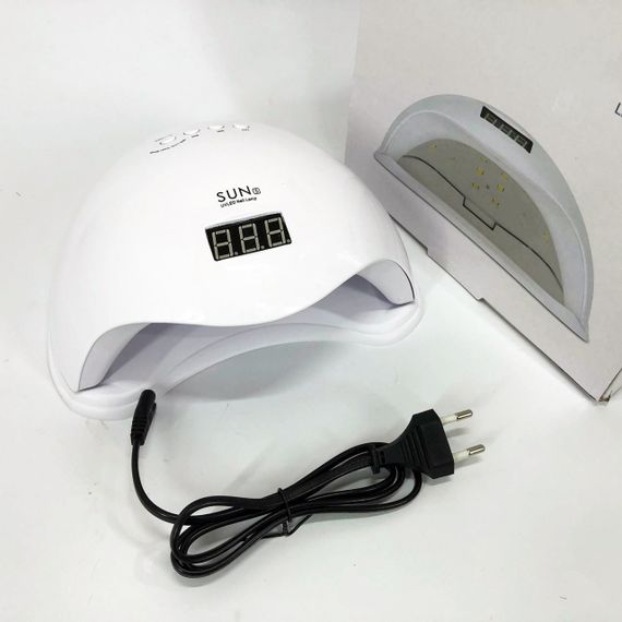 Лампа для манікюру Sun 5 nail lamp FD93-1 led для сушіння гель лаку з таймером для домашнього використання | Зображення 8