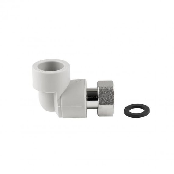Уголок PPR Thermo Alliance с накидной гайкой 20х1/2" ВР | Зображення 2