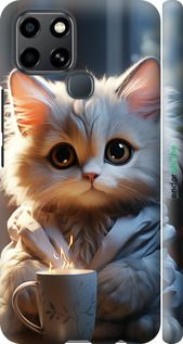 Чохол на Infinix Smart 6 Білий кіт "5646m-2758-2448"