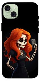 Чохол з картинкою Селфі-скелет для Apple iPhone 15 Plus (6.7")