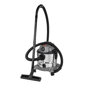 Пилосос будівельний, 1,4 кВт, >17 кПа, бак 20 л нержавіюча сталь 410, розетка, HEPA фільтр, шланг 3 м