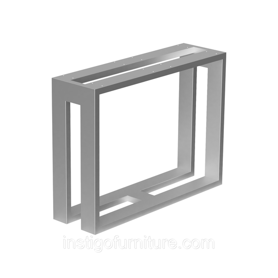 Опора ніжка для журнального столу з металу 600×180mm, H=450mm (профільна труба: 60x20mm) Сірий | Зображення 1