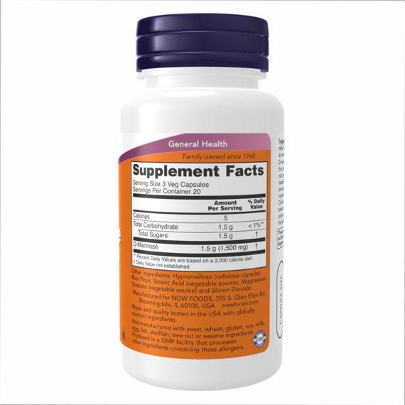 D-Mannose 500 mg - 120 Caps | Зображення 1