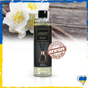 Наполнитель для аромадиффузора Areon Home Perfumes Refill Premium Vanilla Black 260мл