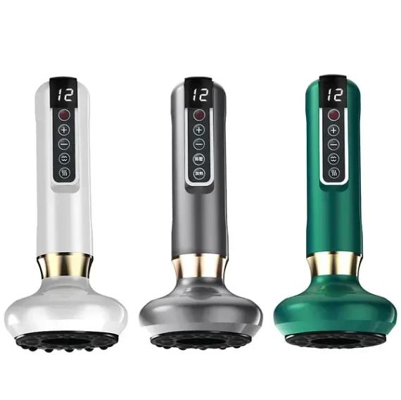 Белый Вакуумный массажер для корректировки фигуры и антицеллюлитного массажа с подогревом | Зображення 1