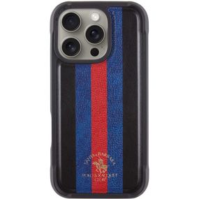 Шкіряний чохол Polo Santa Barbara Barton для Apple iPhone 16 Pro (6.3") Натуральна шкіра, Black / Navy