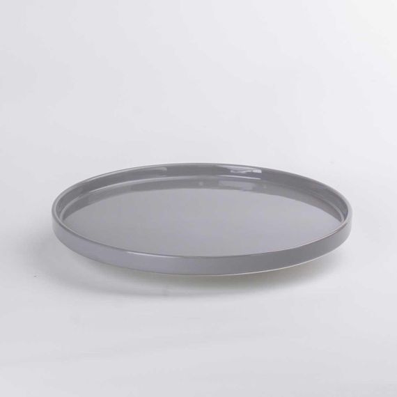 Чайний набір на 6 персон (з заварювальним чайником, чайником-заварником та керамічною підставкою), сірий. | Зображення 1