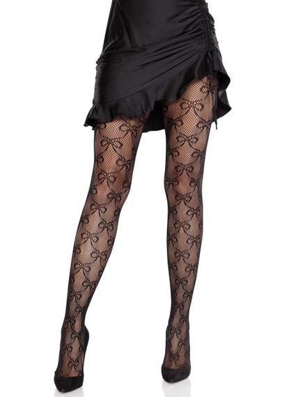 Колготки Leg Avenue Bow Net Tights One Size sexstyle