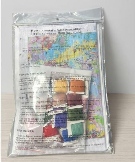 Набір для вишивання хрестиком JOZYSH «Флористичний етюд», 30х40 см, 14CT, канва Аїда з нанесеним малюнком, повна зашивка | Зображення 5