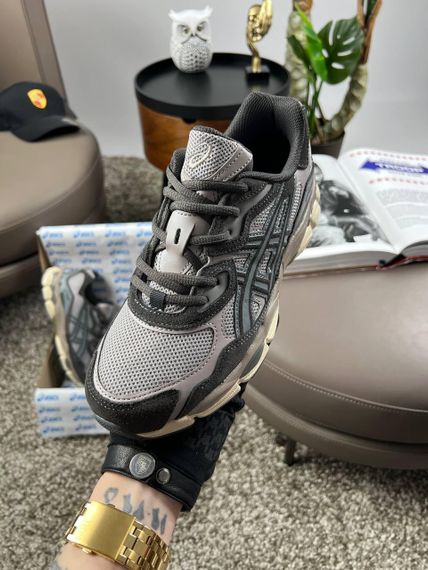 Чоловічі кросівки ASICS Gel-NYC Grey Beige Brown (замша , текстиль) 42 26,5 | Зображення 6