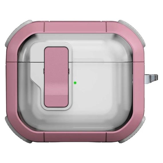 Футляр протиударний Locking Button для навушників Airpods 4 Pink