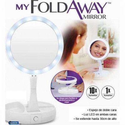 Дзеркало з Led-підсвіткою кругле My Fold AWAY MIRROR | Зображення 1