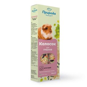 Ласощі для гризунів Колосок "Фруктовий" Природа (5 упаковок)