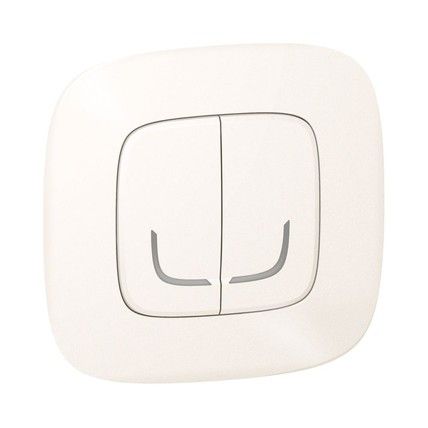 Valena Allure with NETATMO. Умный беспроводной выключатель 2-клавишний.Жемчужный (752987) | Зображення 1