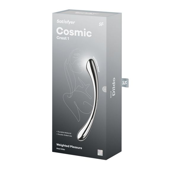Металевий дилдо Satisfyer Cosmic Crest 1, двосторонній, можна нагрівати й охолоджувати | Зображення 4