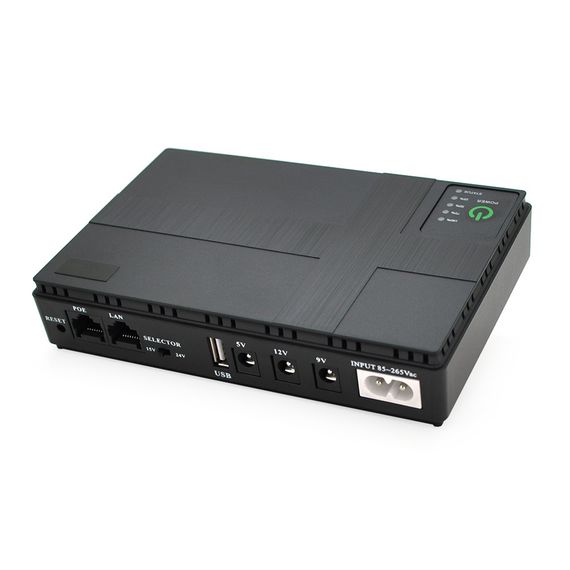 UPS-18W для роутеров/коммутаторов/PON/POE-430, 5//9/12V, 1/2A, Li-ion 8800MAh, Black, BOX | Зображення 5