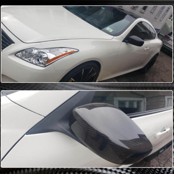 Накладки на Зеркала Карбон для Infiniti G25/G35/37 (V36/CV36) 2006-2015 гг | Зображення 4