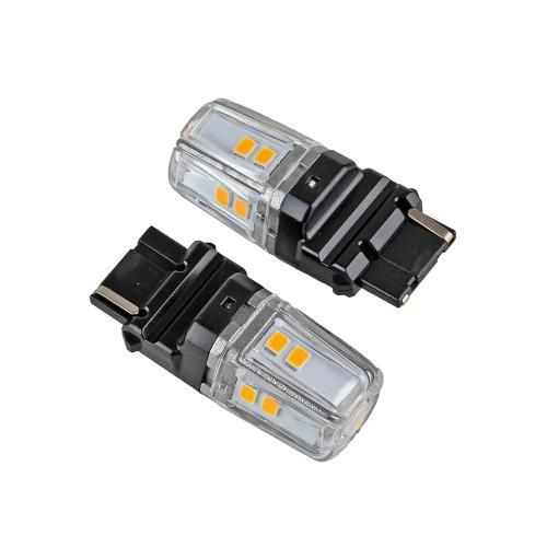 Лампа PULSO/габаритні/LED 3156/W2.5x16q/12SMD-2835/1контакт/9-36v/400lm/AMBER | Зображення 1