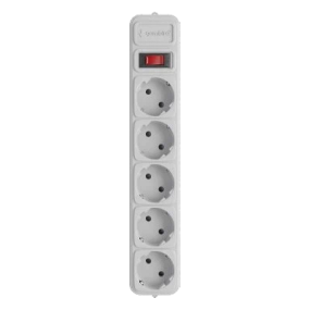 Gembird SPG5-X-6G Мережевий фільтр для ДБЖ (UPS) 1.8 м кабель 5 розеток - Вилки