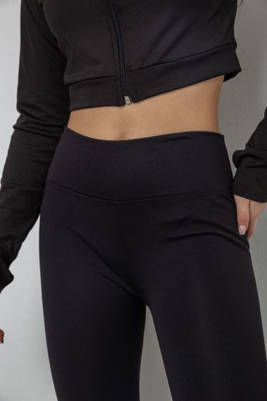 Лосини утеплені, колір чорний, 243R051-3 | Зображення 4