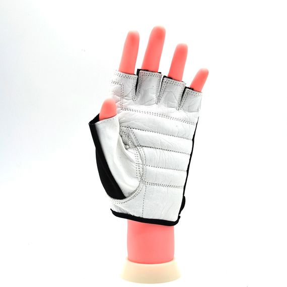 Рукавички для фітнесу MadMax MFG-250 Basic White M | Зображення 2