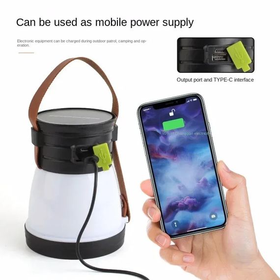 Акумуляторний LED-ліхтар з яскравістю до 10000 люмен XPRO ZJ-1158 Solar Charge (234566298_228) | Зображення 4