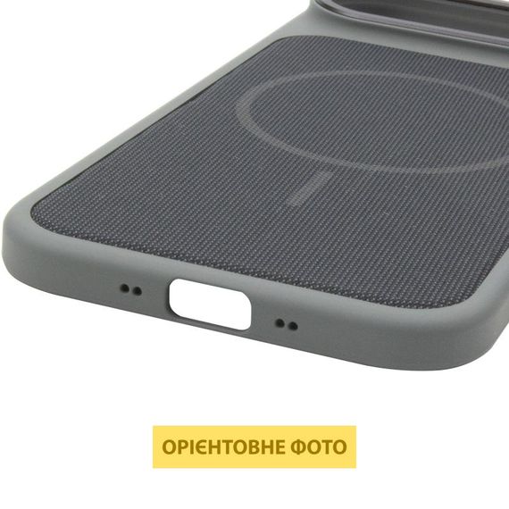 Чохол PC Textile Hybrid with Magnetic Fit для Apple iPhone 17 Air (6.5") Grey / Black | Зображення 4