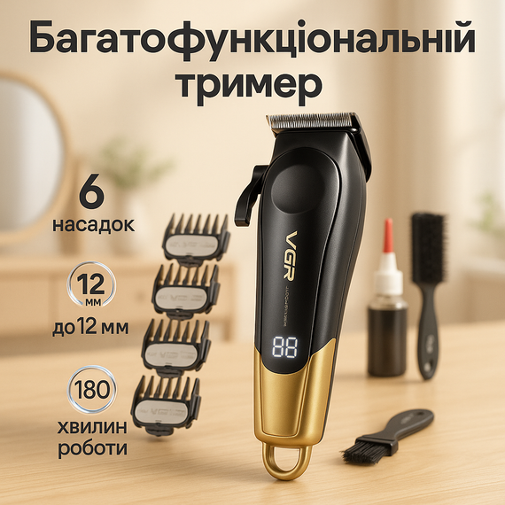 Машинка для стрижки хорошая, Мужской набор для стрижки волос беспроводной Моющаяся машинка ZL-87