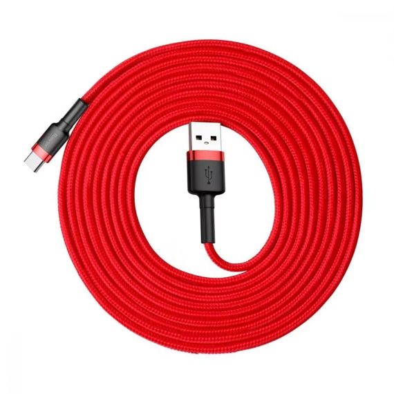 Кабель для заряджання та передачі даних Baseus Cafule Type-C 2A (2m) red | Зображення 3