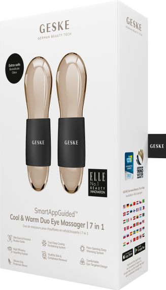 Подвійний масажер для очей GESKE Cool&Warm Duo Eye Massager 7в1 gray | Зображення 7