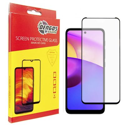 Стекло защитное Dengos Full Glue Motorola E40 (black) (TGFG-286)