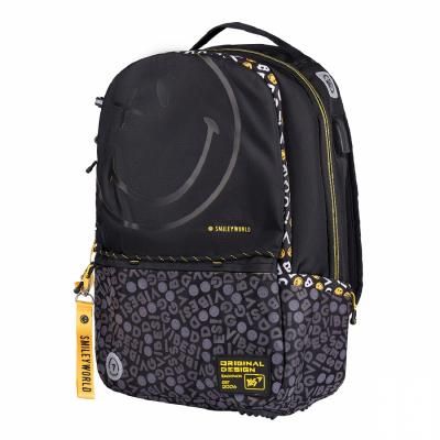 Рюкзак школьный Yes T-124 Smiley World.BlackYellow черный (557870) | Зображення 3