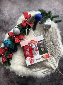 Набор махровых полотенец в подарочной упаковке Новый год, 30*50, разные цвета PA8977/4