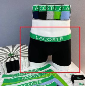 Мужские Трусы боксеры Lacoste  трусы Лакоста L, Черный